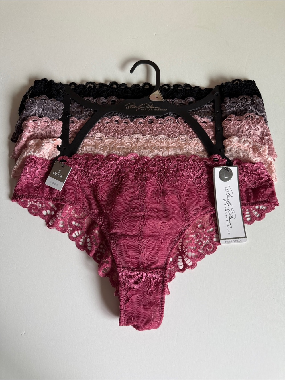 MARILYN MONROE CHEEKY SEXY PANTIES SZ L NEW!